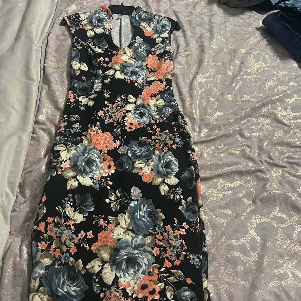 Colorful dress, fancy, sexy, midi